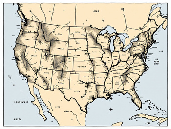 carte Etats-Unis